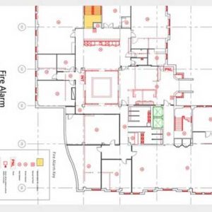 Bennett Engineering Design Solutions - Factory Layouts & Surveys - Fire Alarm Plan - 2D CAD