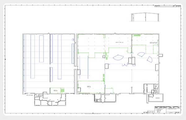Bennett Engineering Design Solutions - Factory Layouts & Surveys - Formax Factory Plan - 2D CAD