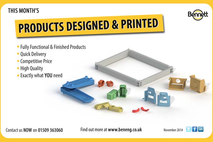 Products-Designed-Printed-Nov-14 - Bennett Engineering Design