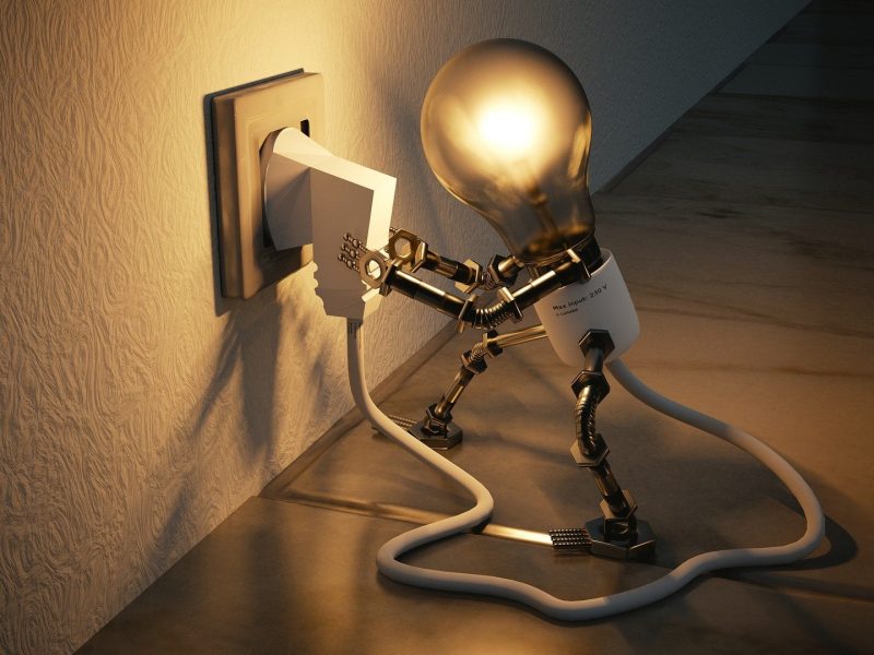 Lightbulb idea moment