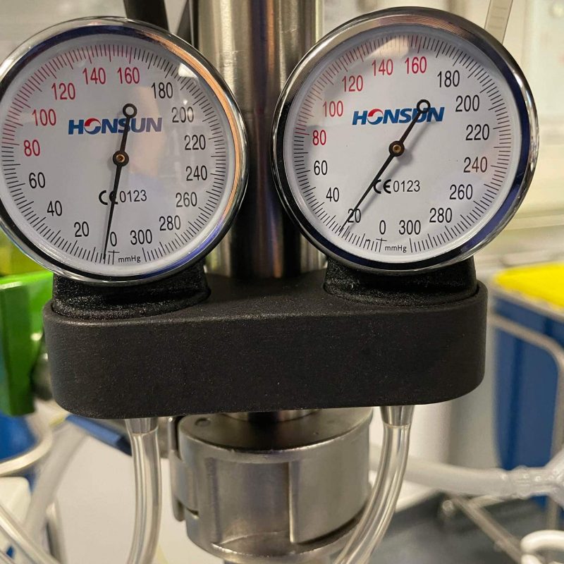 Medical Accessories - Double Gauge Holders in Use