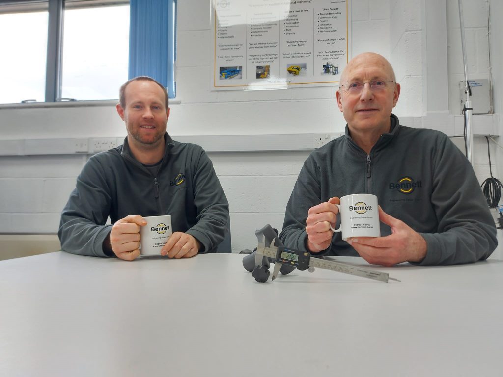 John Bennett and Craig Harbron enjoing a coffee