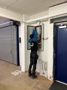 Electrical safety check at unit 5